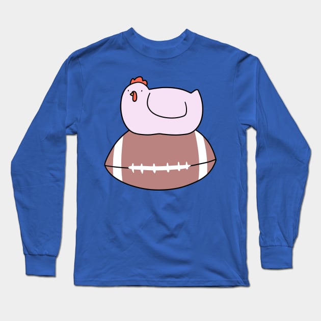 Chicken and Football Long Sleeve T-Shirt by saradaboru